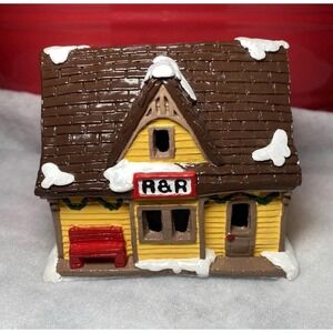 California Creations R&R Railroad Train Depot Painted Christmas Holiday Village